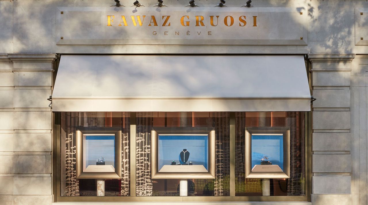 Exterior of Fawaz Gruosi London boutique