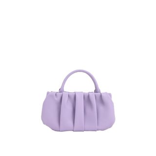Lilac ruffled bag