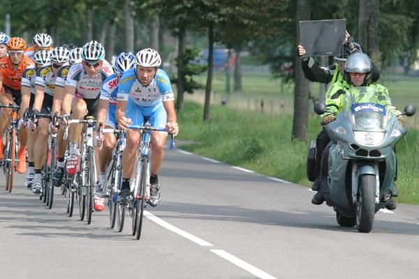 The peloton in action during the Dutch Food Valley Classic.