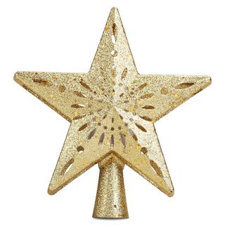 The Holiday Aisle® Christmas Tree Topper Star Projector Light White Snowflake Pattern | Wayfair