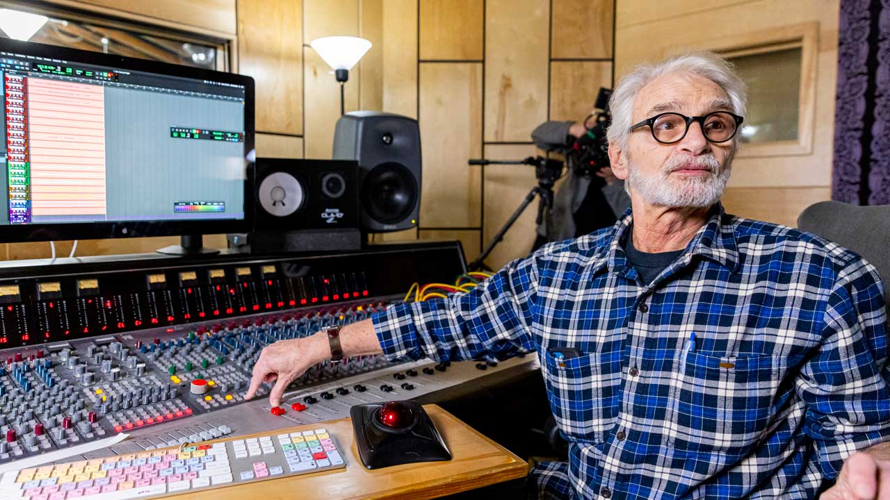 Jack Douglas in the studio, 2022
