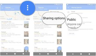 How to create and share lists in Google Maps