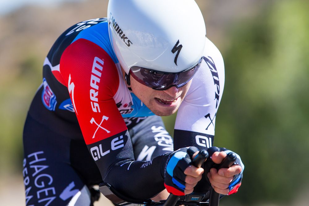 Sean Bennett (Hagens Berman Axeon) during stage 3 of the Tour of The Gila