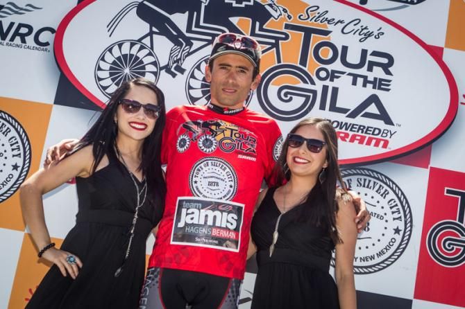 Janier Acevedo (Jamis-Hanges Berman) goes into stage 2 with the red leader's jersey.