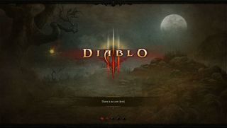 Diablo 3 loading screen stating "There is no cow level"