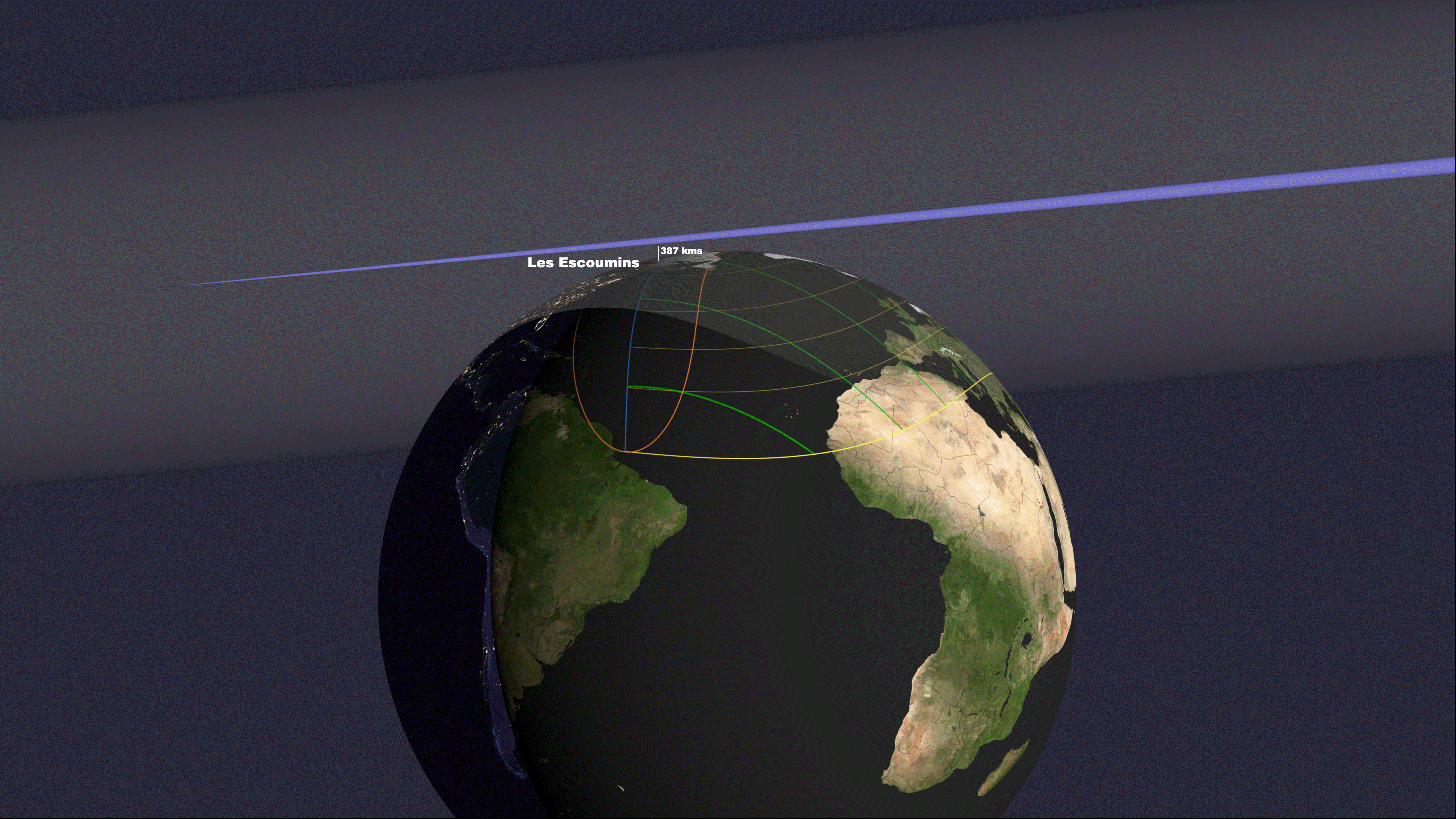 partial solar eclipse graphics showing the moon covering the sun.