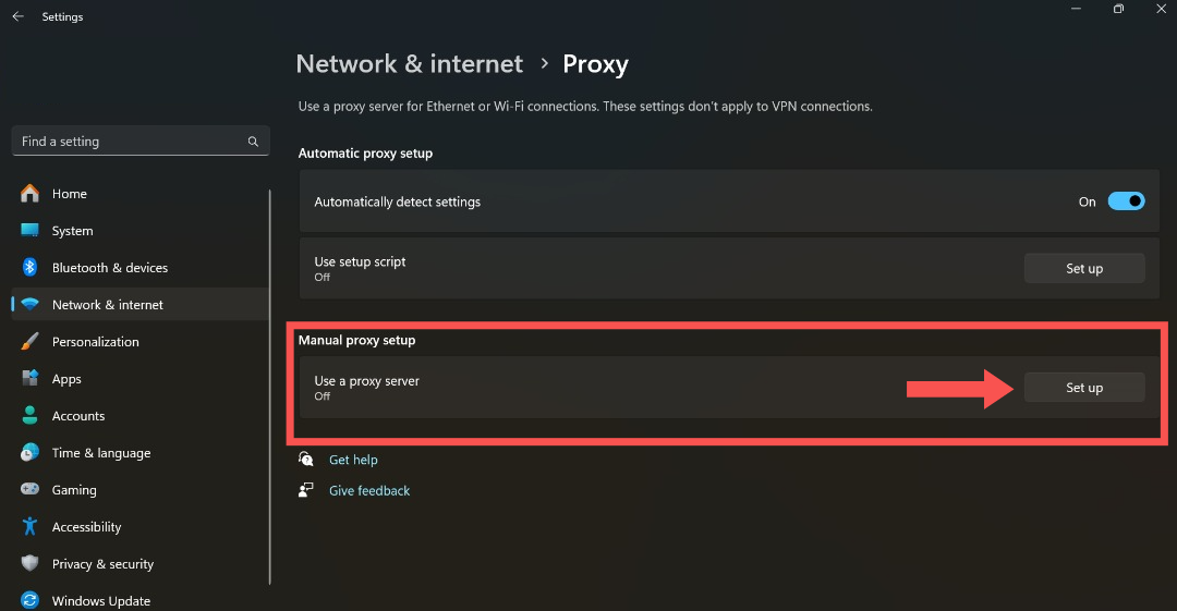 How to set up a proxy server