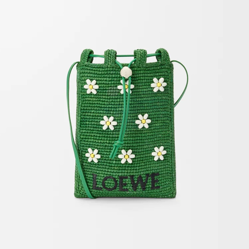 Loewe, Drawstring Pocket in Raffia