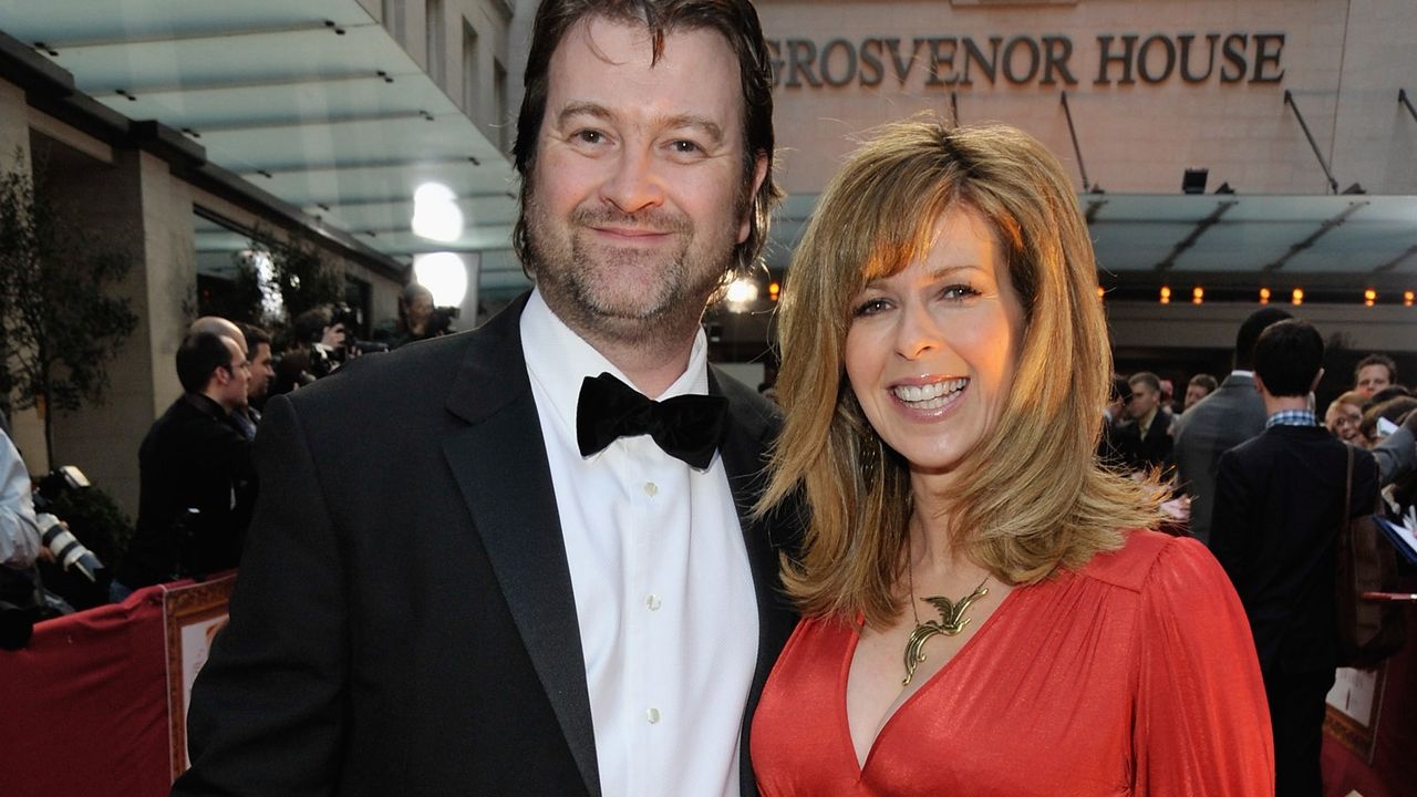 Kate Garraway and husband Derek Draper arrives at the Galaxy British Book Awards at Grosvenor House on April 3, 2009 in London, England.