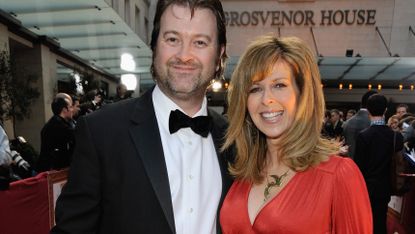 Kate Garraway and husband Derek Draper arrives at the Galaxy British Book Awards at Grosvenor House on April 3, 2009 in London, England.