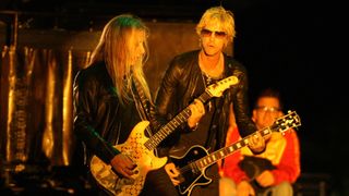 Jerry Cantrell and Duff McKagan onstage in 2009