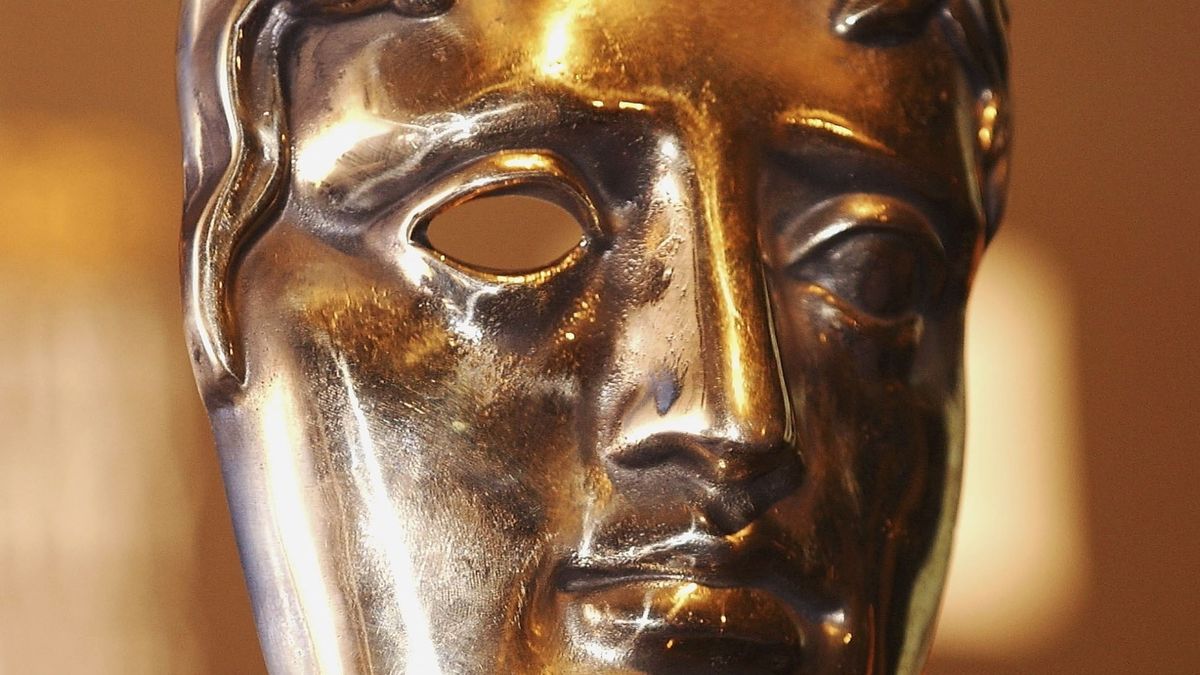 Close up of a BAFTA award