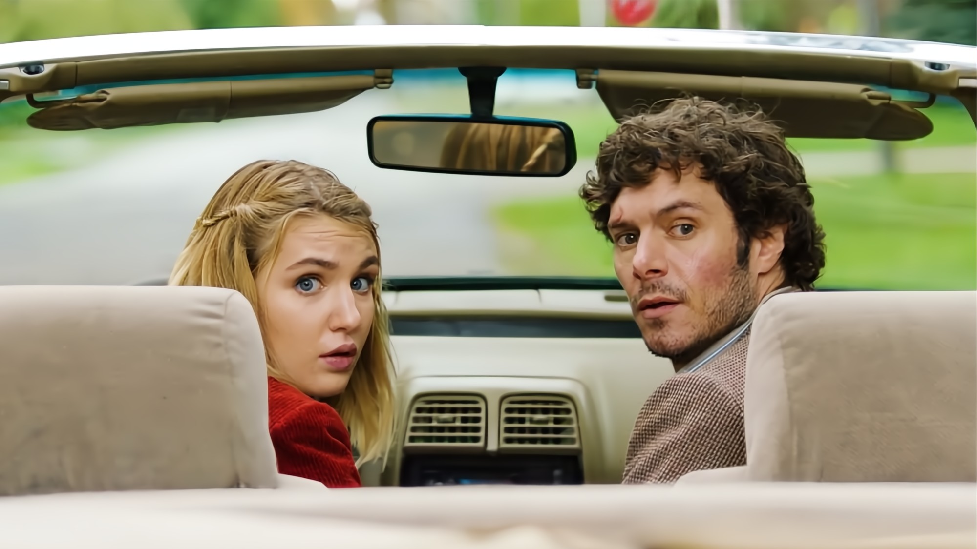 Sophie Nelisse and Adam Brody in The Kid Detective