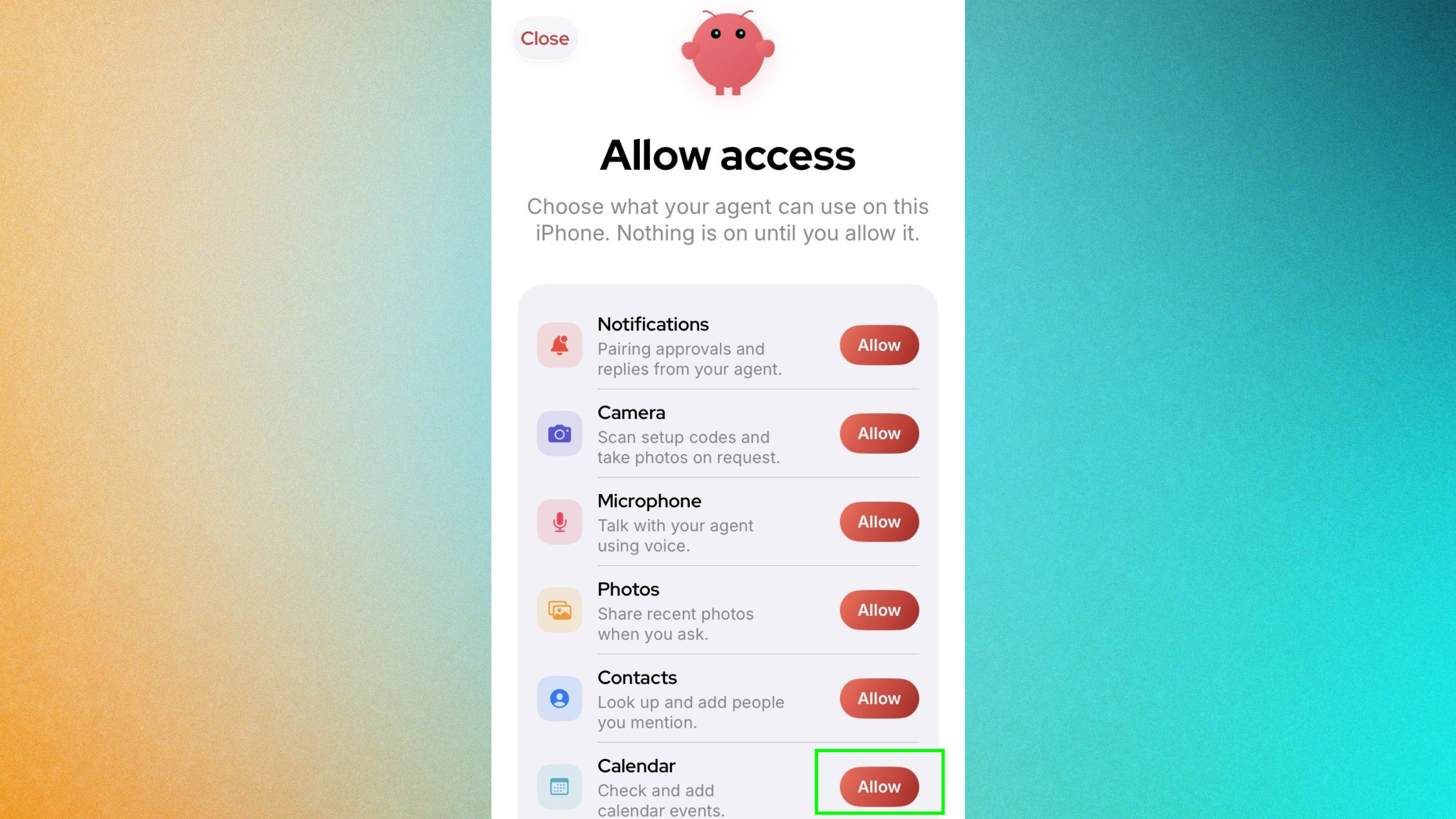 Confirming access permissions in OpenClaw