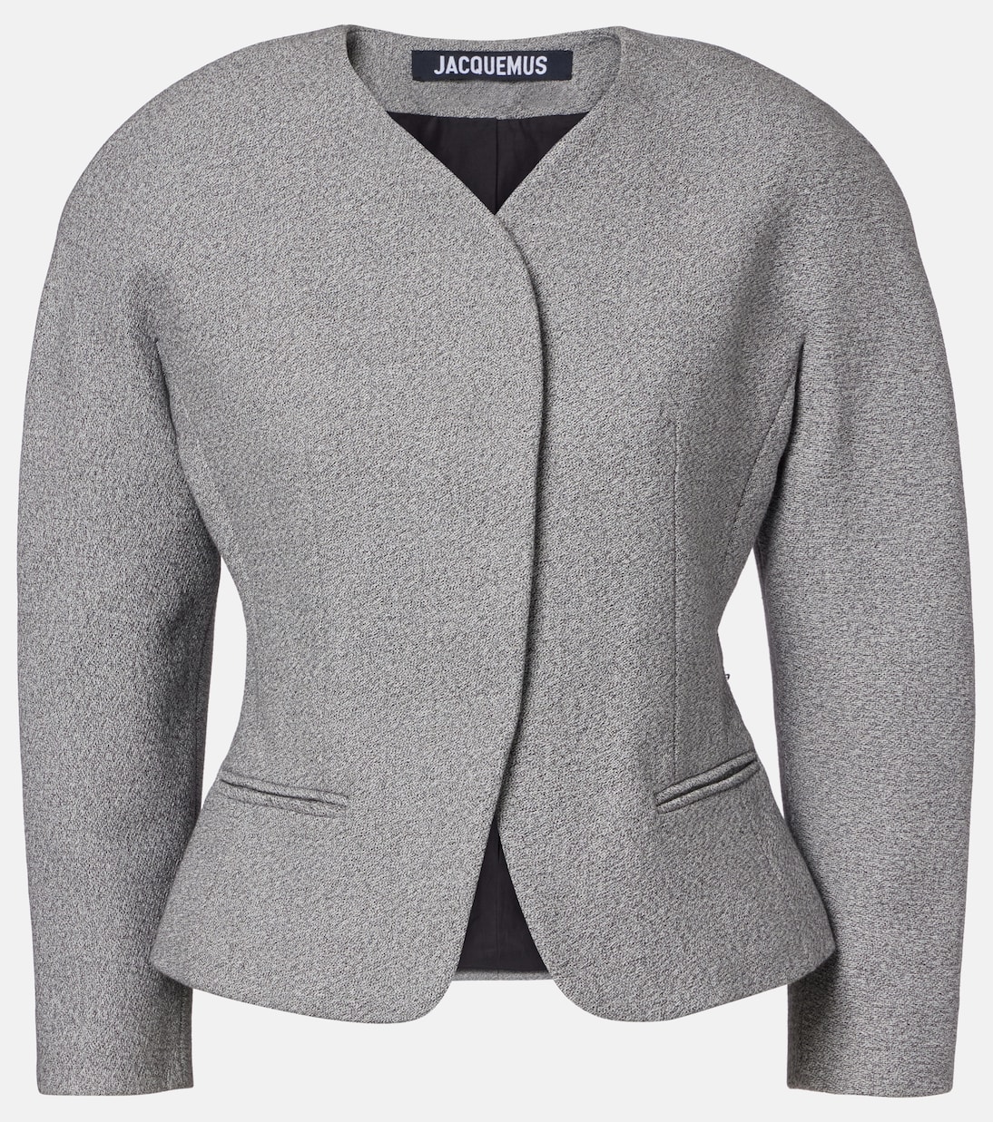 Ovalo Cotton and Wool Jacket in Grey - Jacquemus
