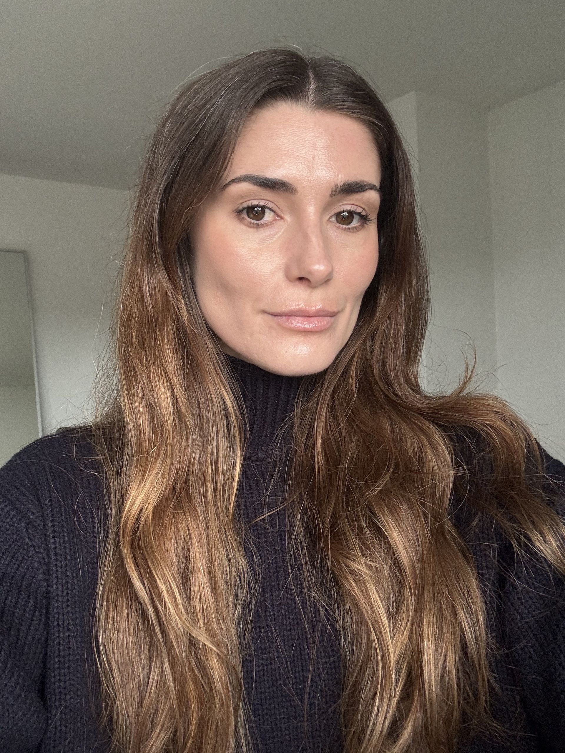 Eleanor's hair before using Living Proof Full Dry Volume and Texture Spray