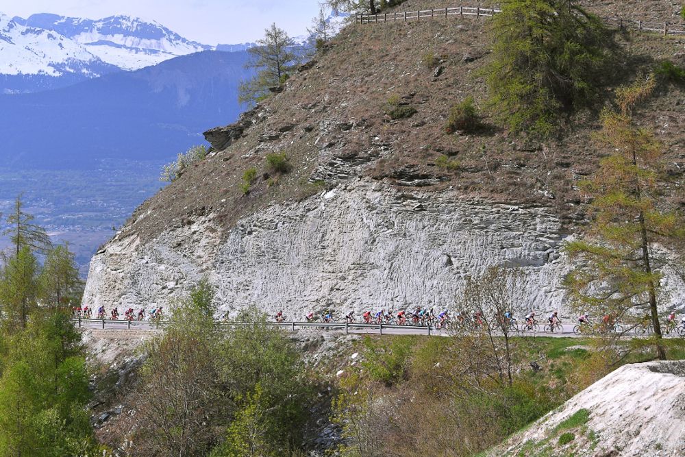 Scenery along the route of stage 4 at Tour de Romandie