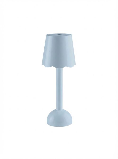 Periwinkle Blue Scallop Rechargeable Led Lamp