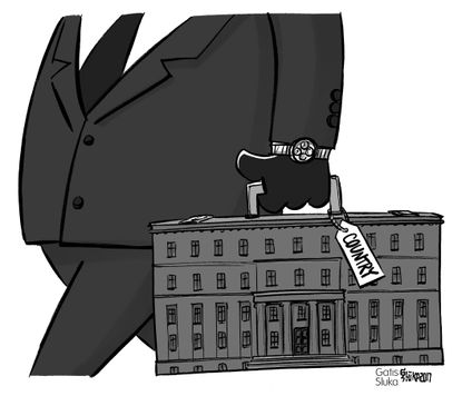 Political cartoon U.S. American politics corruption
