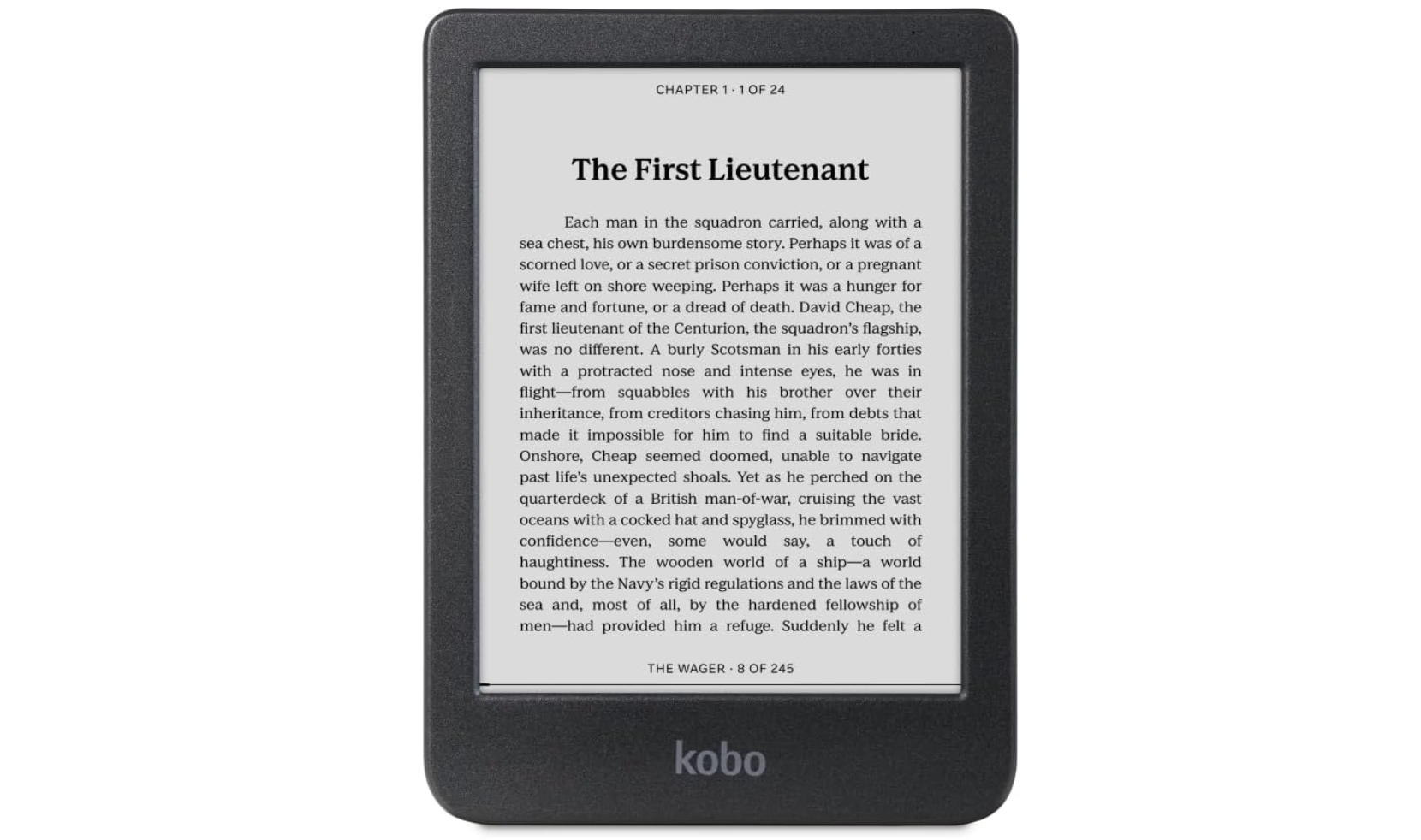 Product shot of Kobo Clara BW
