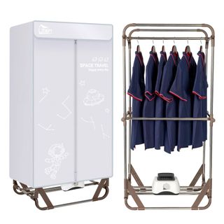 Heated clothes airer