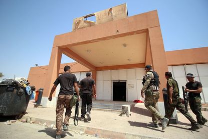 Iraqi counter-terrorism forces in Fallujah