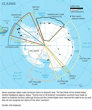 Antarctica land Claims