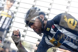 Matt Goss signs on for Stage 4 of the 2015 Tirreno-Adriatico