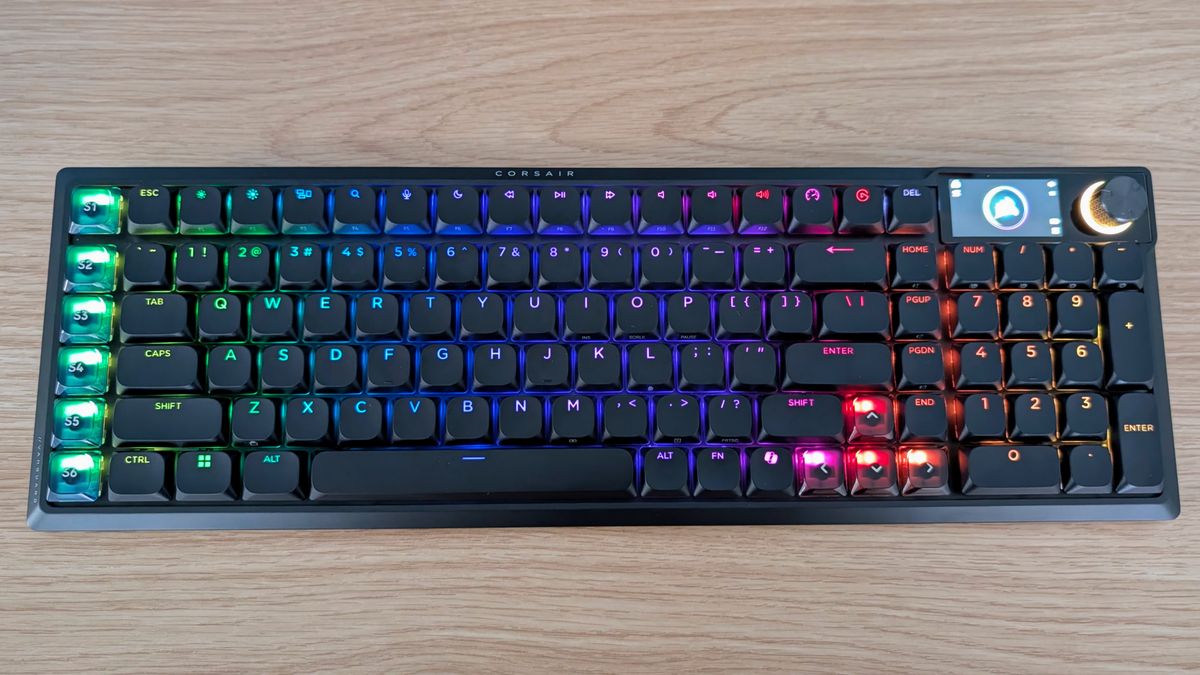 Corsair Vanguard Air 99 Wireless RGB LEDs on