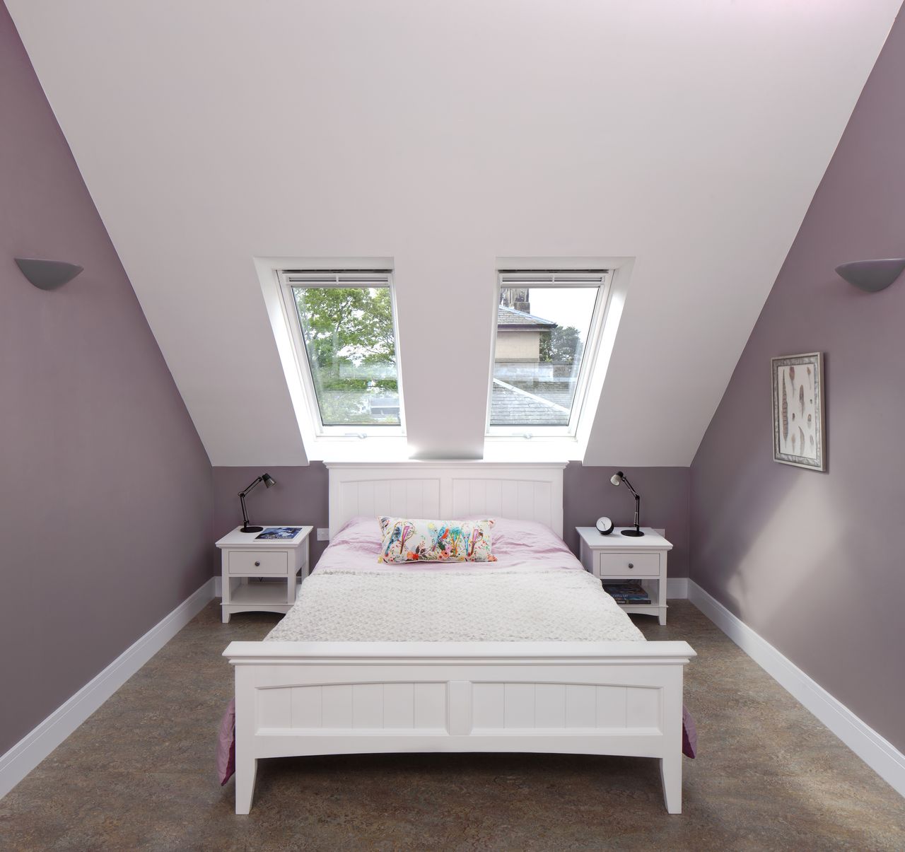 The house features triple glazed rooflights to achieve the rigorous Passivhaus standards, as well as letting natural light into the mezzanine level.