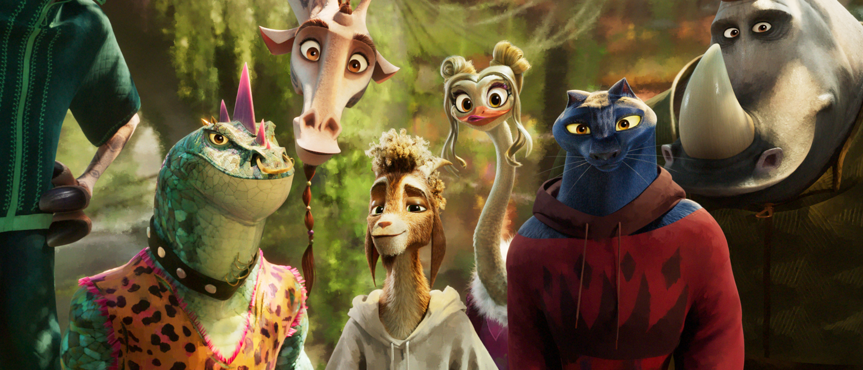 Modo, Lenny, Will, Olivia, Jett and Archie in GOAT