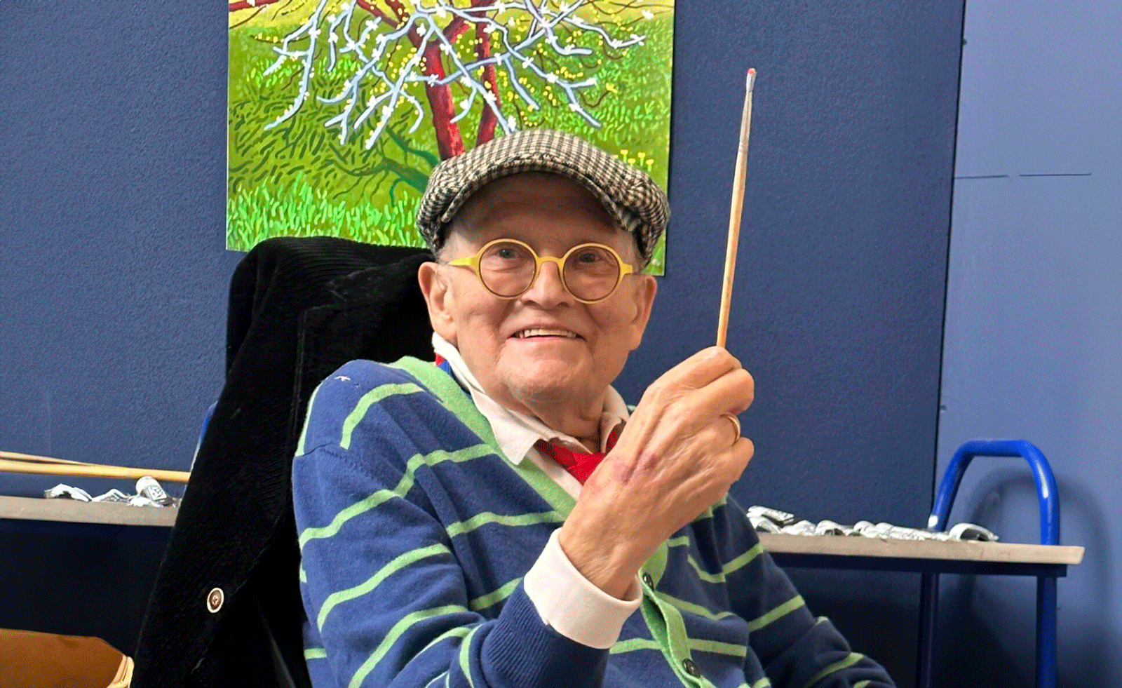 brightly coloured paintings