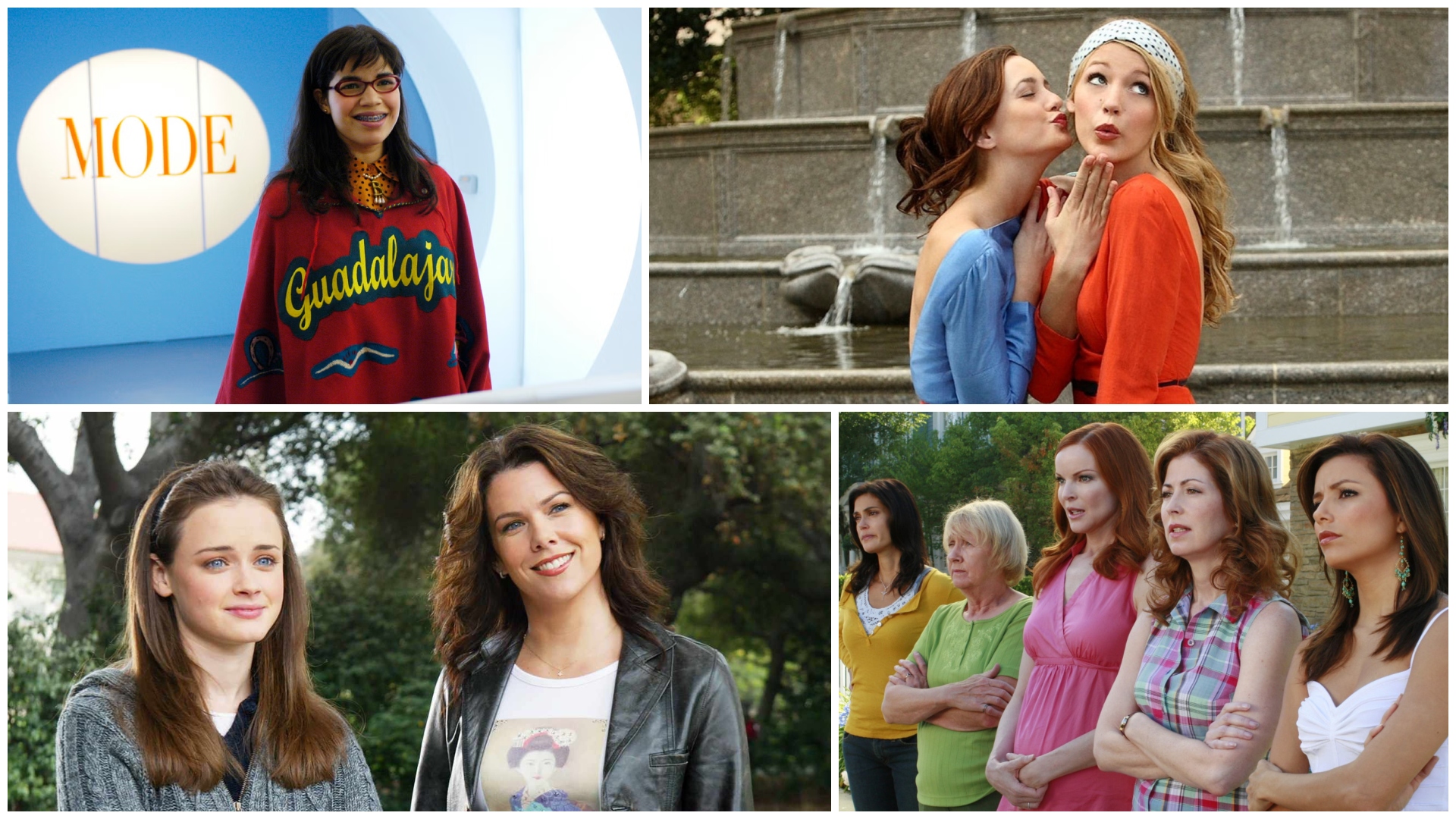 a collage of the best 2000s tv shows