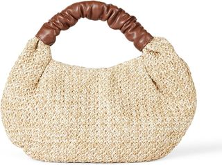The Drop Women's Addison Soft Volume Top Handle Bag, Natural Straw, One Size