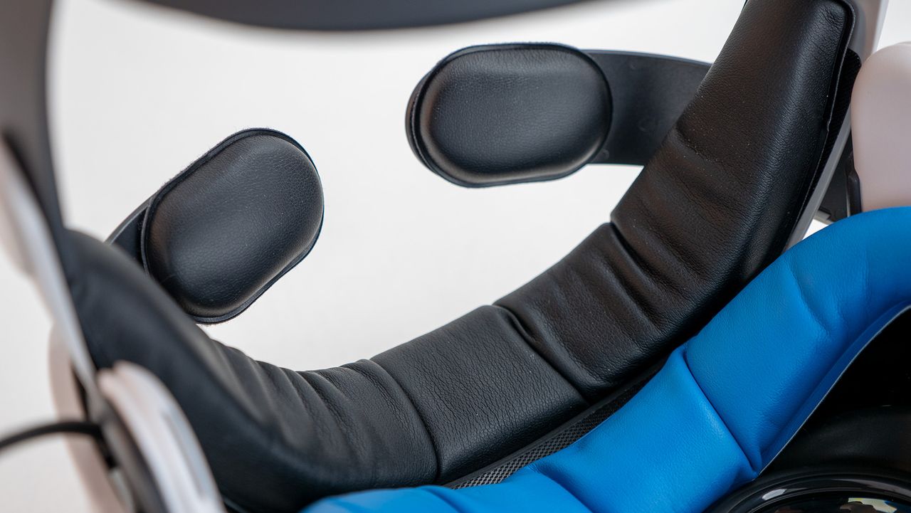 The BoboVR M3 Pro headstrap replacement on a Meta Quest 3