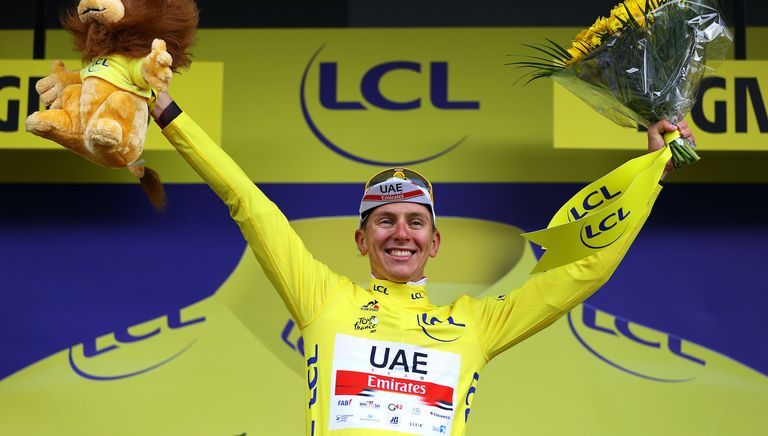 Tadej Pogačar still leads the Tour de France after stage nine