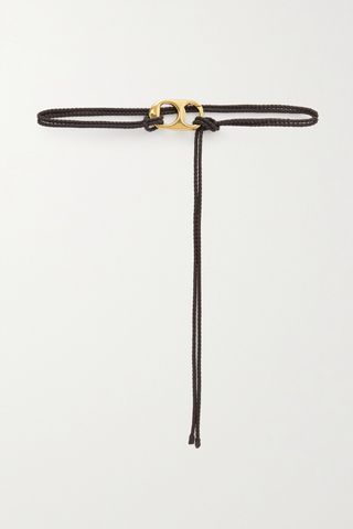 Can Opener Intrecciato Leather Waist Belt