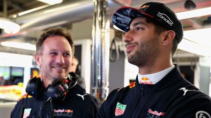Daniel Ricciardo Red Bull Racing Christian Horner