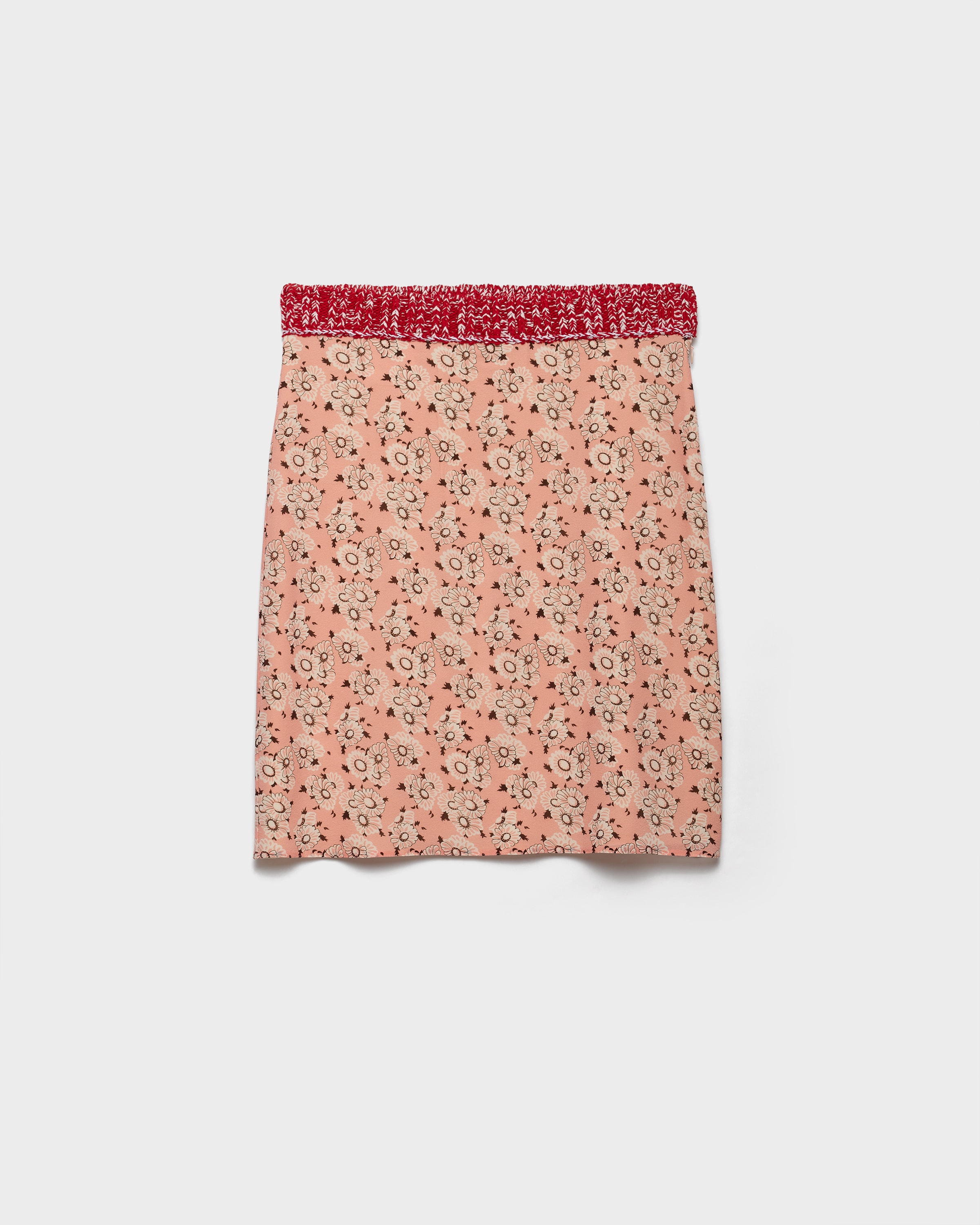Floral Print Georgette Skirt Camelia