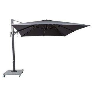 Worldstores Palermo 3m Grey Cantilever Parasol with LED Strip Lights