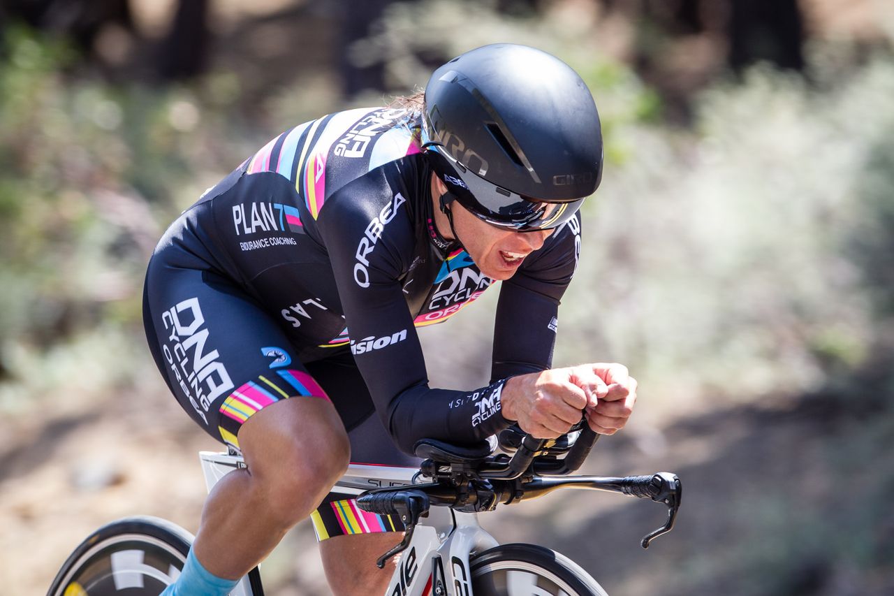 Julie Emmerman (DNA) putting in a good ride for 5th place