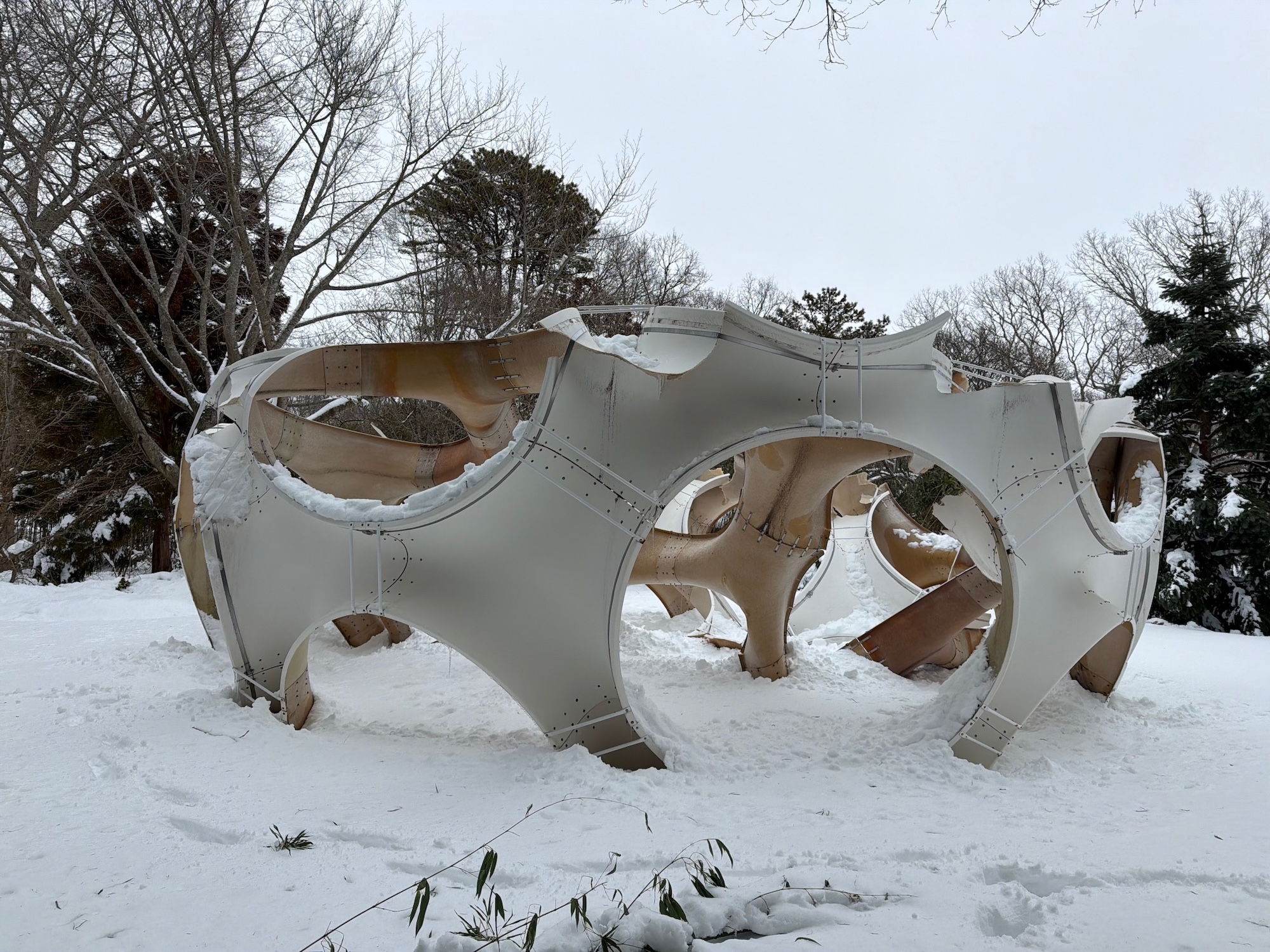 Buckminster fuller dome collapses 