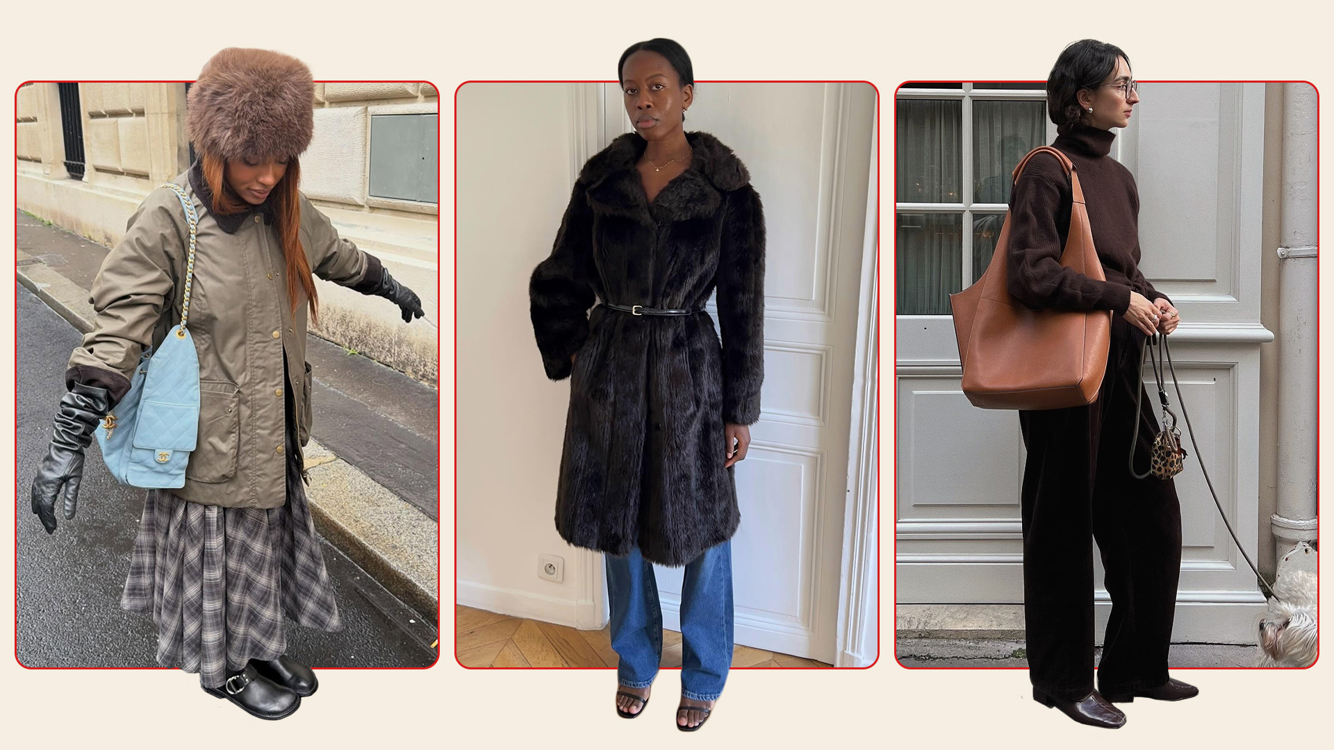 Women wearing winter trends