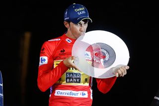 Alberto Contador on stage twenty-one of the 2014 Tour of Spain