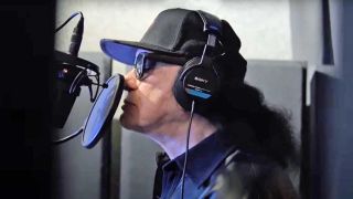 Gene Simmons in the studio