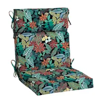 Hampton Bay Tropical Outdoor High Back Dining Chair Cushion