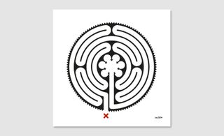Labyrinth artwork at Westminster Station