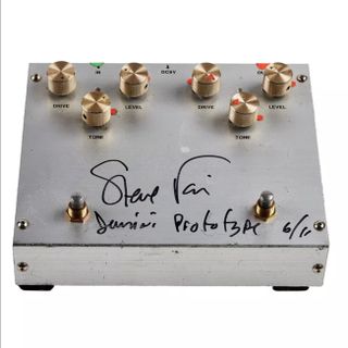 The first prototype of Steve Vai's signature Ibanez Jemini pedal