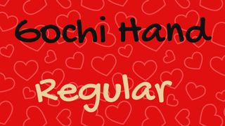 Sample of Gochi Hand font