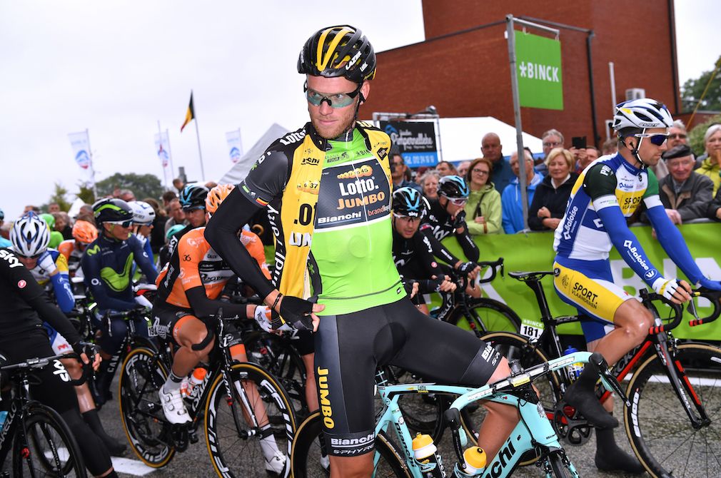 Lars Boom at the start of stage 6 of the BinckBank Tour